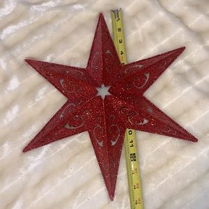 Red Glitter Star